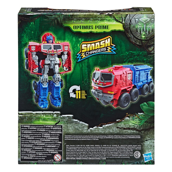 Transformers Rise of the Beasts Smash Changer Optimus Prime Multicolor