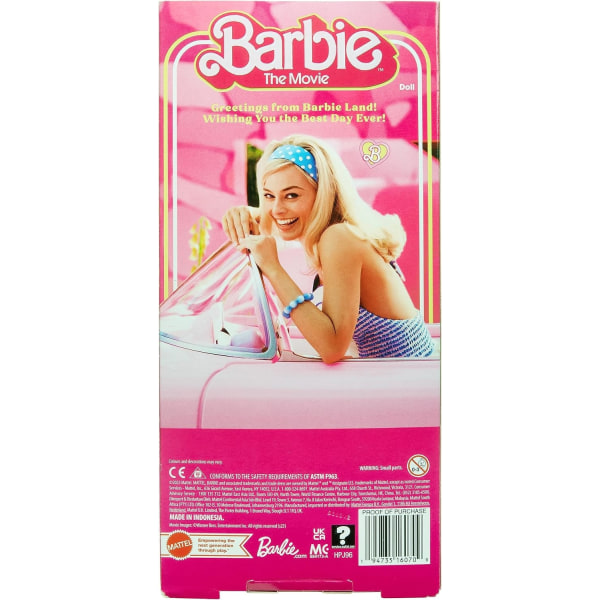 Barbie the Movie Collectible Doll Margot Robbie As Barbie In Pin Multicolor