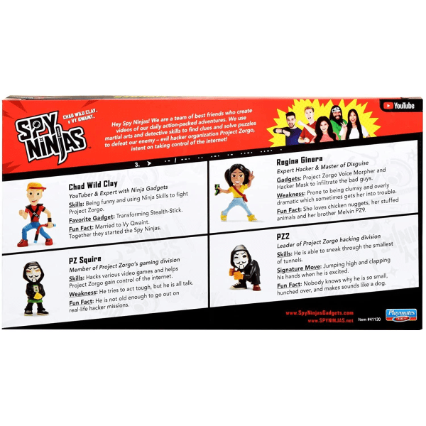 Spy Ninjas 4-Pack Collectible Figurer multifärg