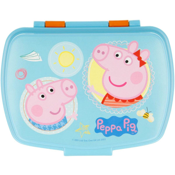 2-Pack Peppa Pig Greta Gris & George Matlåda Och Pop-up Vattenfl multifärg