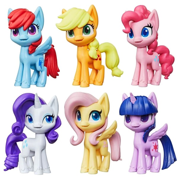 6 kpl My Little Pony MLP Friends Figuurit 8cm Multicolor