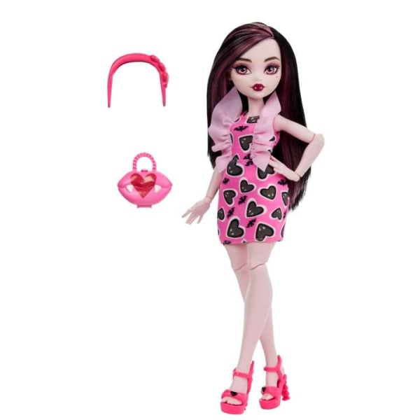 Monster High Draculaura Doll With Bag And Accessories Dukke 30cm Multicolor