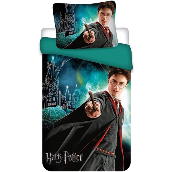 Harry Potter Lyser I Mörkret Påslakanset Bäddset 140x200+70x90cm multifärg