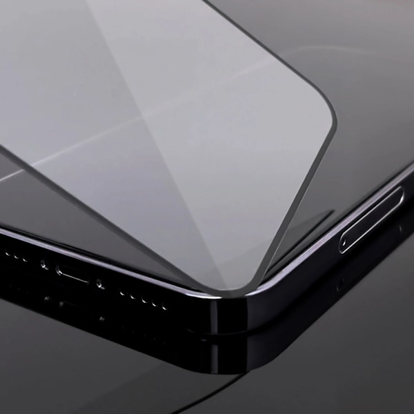 2-Pack iPhone 15 Omfattende hærdet glas skærmbeskytter sort Black