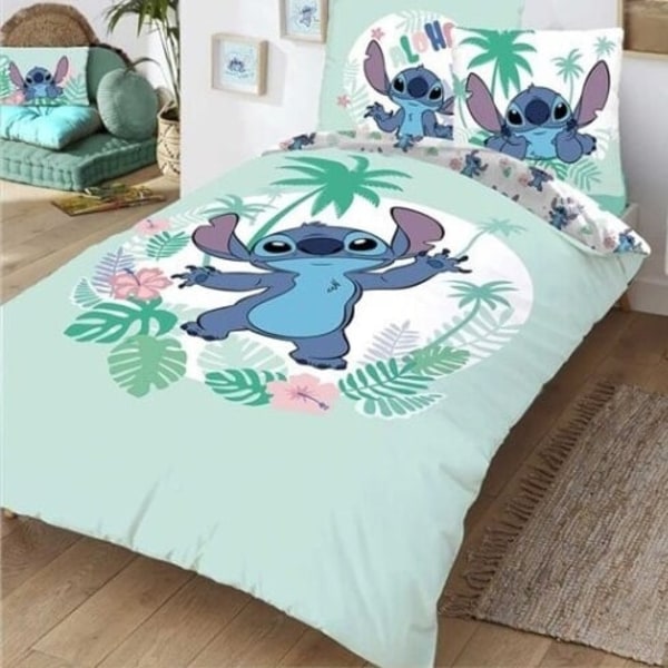 Disney Lilo & Stitch PALM Sengetøy Sengesett 140x200+65x65cm Multicolor