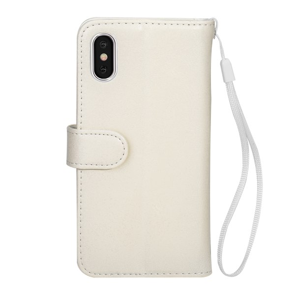 TOPPEN iPhone X/Xs Plånboksfodral Med ID Ficka Wallet Case/Cover Beige