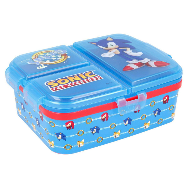 Sonic The Hedgehog Speed XL Lounaslaatikko, jossa 4 lokeroa Multicolor one size
