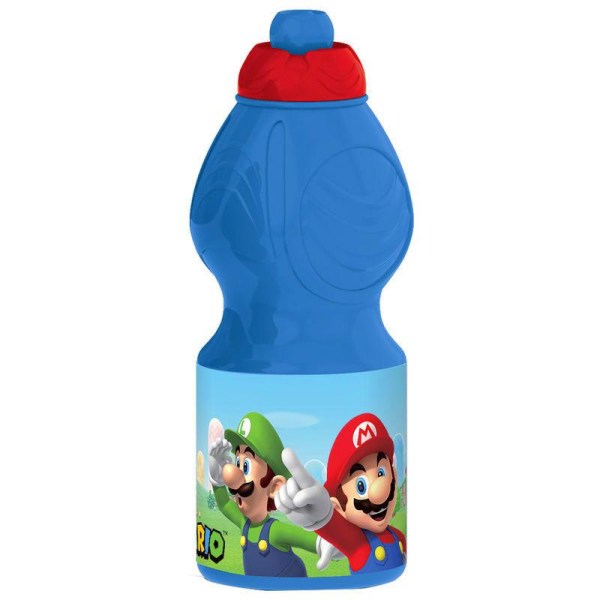 2-Pack Super Mario & Luigi Madkasse & Pop-up Vandflaske Multicolor