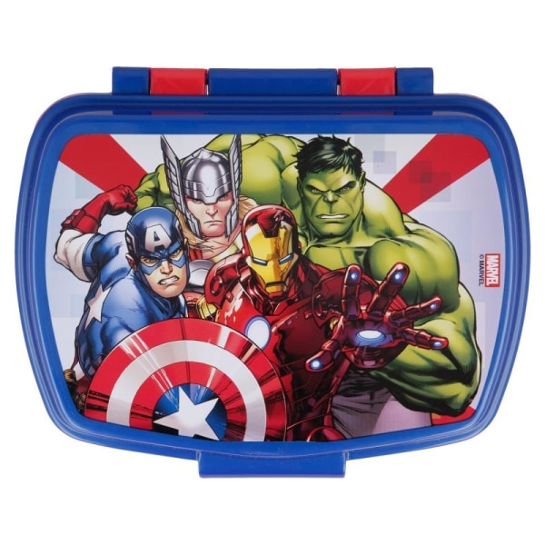 Marvel Avengers Hulk Thor Ironman Captain America Food Box blå/r Blue