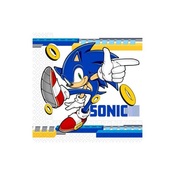 20-Pack Sonic The Hedgehog Servetter multifärg one size