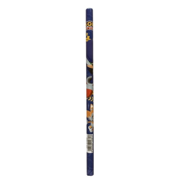 5-Pack Sonic Skolset linjal, penna, anteckningsbok, suddgummi, v multifärg