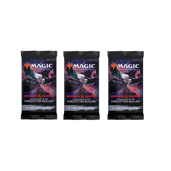 Magic The Gathering - Forgotten Realms DRAFT 3-Pack Booster Pack multifärg