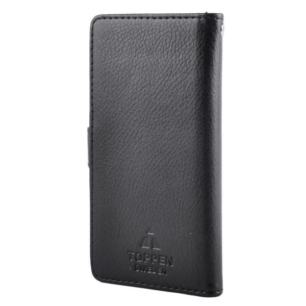 TOPPEN Venstrehendt lommebok -deksel til iPhone 6S Plus, svart Black