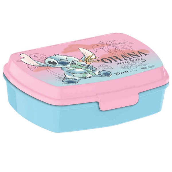 Disney Lilo & Stitch Ohana Means Family Lunch Box eväslaatikko Pink