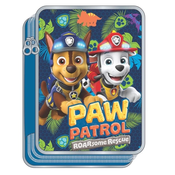 Paw Patrol Dino Rescue 28-delt pennetaske dobbelt med indholdssk Multicolor one size