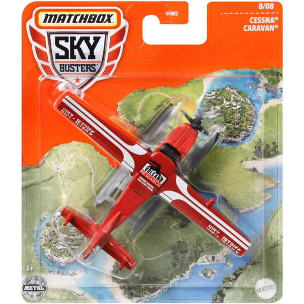 2-Pack Matchbox Sky Busters Airplane In Metal Multicolor