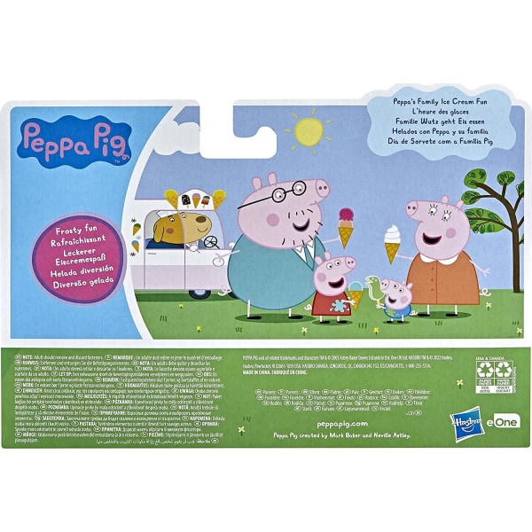 Peppa Pig Family Ice Cream Fun Figure Set 4-Pack Multicolor one size