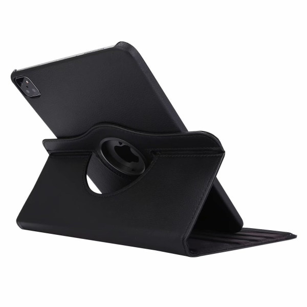 360 Pyörivä Nahkainen Suojakotelo iPad Air 2020 (4th Gen)/Pro 11 Black