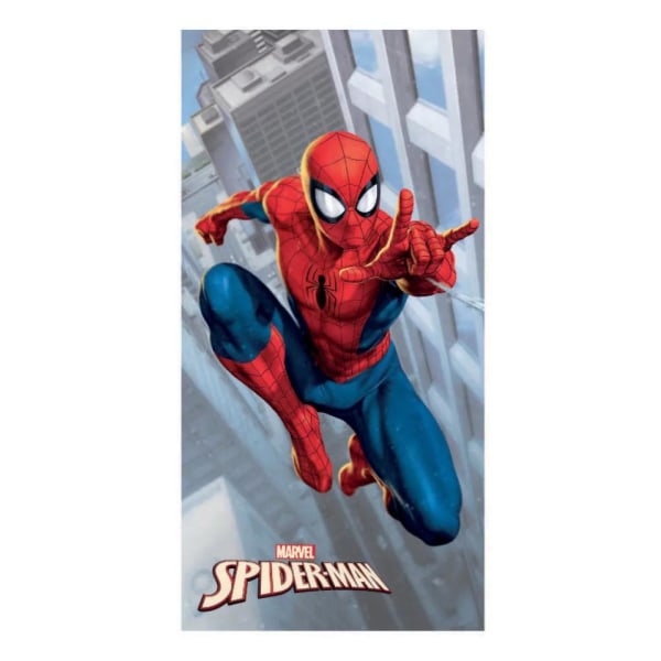Spindelmannen Spiderman City Handduk Badlakan 70x137cm Snabbtork multifärg