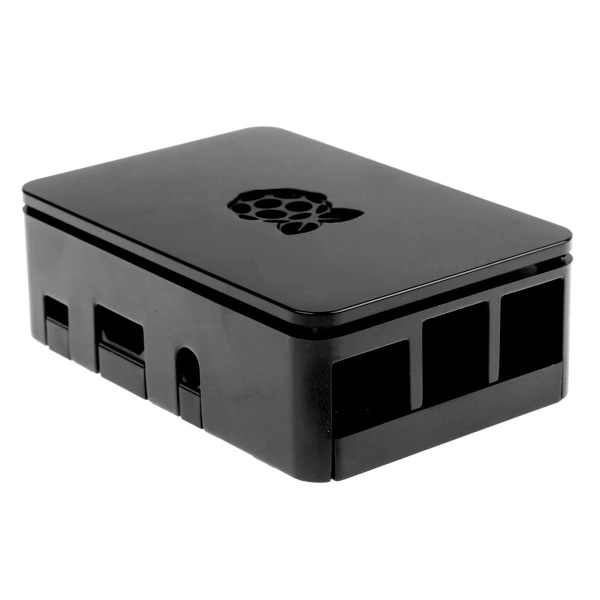 Official Raspberry Pi Premium skal/chassis til Pi 3B+/3B/2B/1B+ gummifødder Black