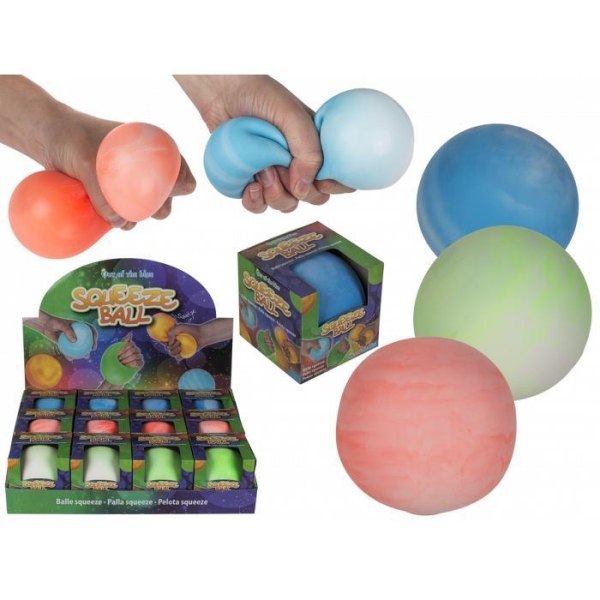 Stress Squeeze Mega Ball Fidget Toy 9cm Choose Color Orange