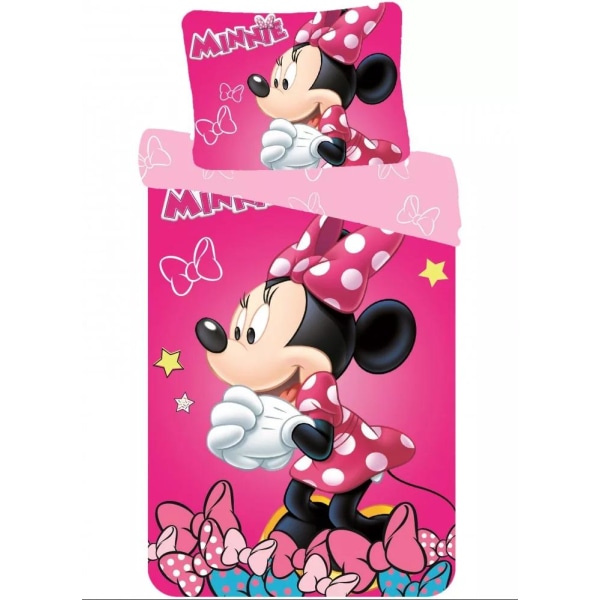 Disney Minnie Mouse Sengetøy Dynetrekk 140x200+70x90 cm Pink