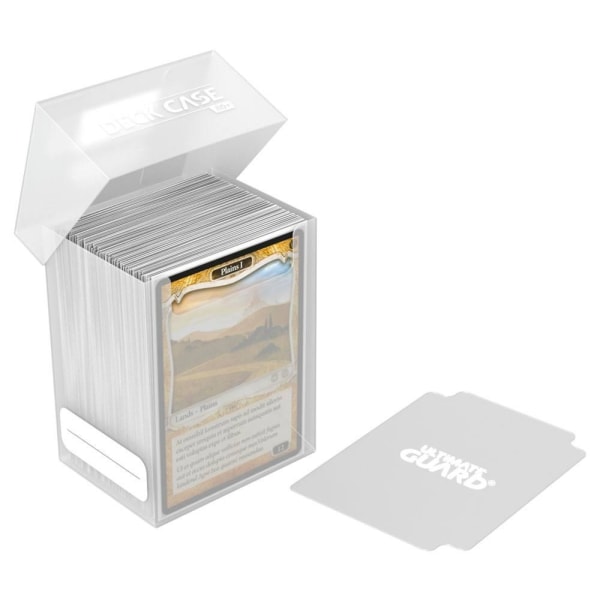 Ultimate Guard Deck Case 80+ vakiokokoinen läpinäkyvä Transparent