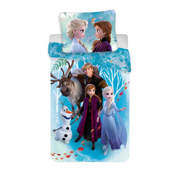 Disney Frost Frozen 2 Family Elsa Anna Olof Dynebetræk Sengesæt Multicolor
