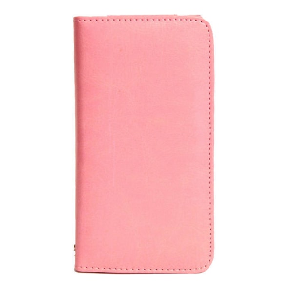 Muoti lompakkokotelon case iPhone SE/5S/5/5C/4S + kaulanauha Light pink
