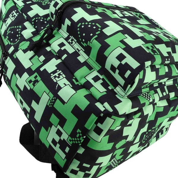 Minecraft Creeper Backpack Skoletaske 45x30x13cm Multicolor one size