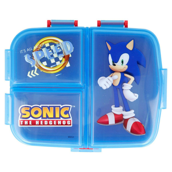 Sonic The Hedgehog Speed XL Madkasse Med 4 rum Multicolor one size