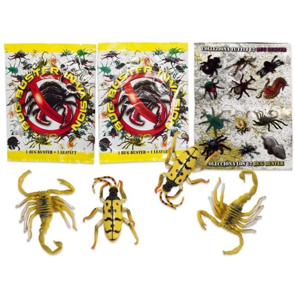 3-Pack Bug Buster Invasion Tuholaiset Hyönteiset Jyrsijät Pilkkuvitsi hauskaa Multicolor