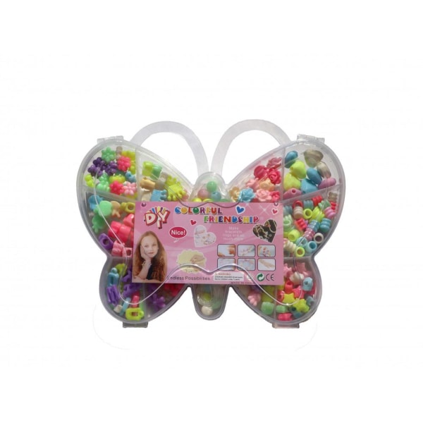 Perler 55 gram Beads Mix, sommerfuglformet boks DIY Multicolor