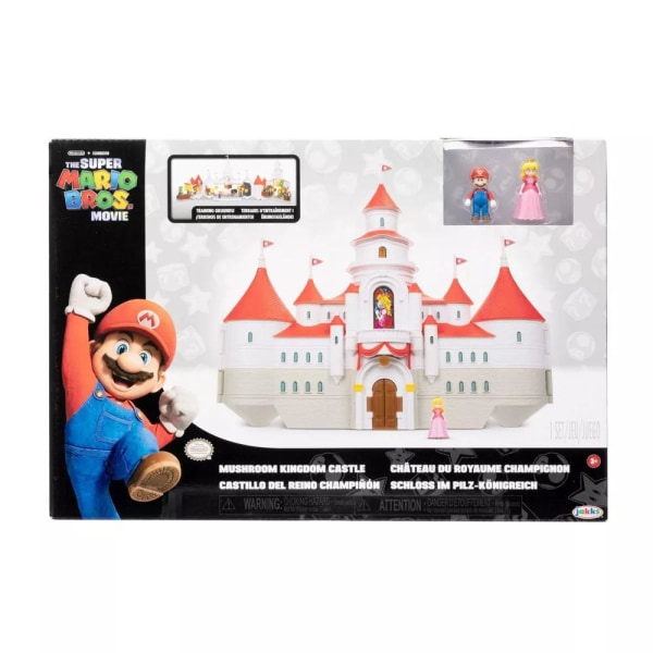 Super Mario Mushroom Kingdom Castle Playset Med Mario & Peach Fi Multicolor