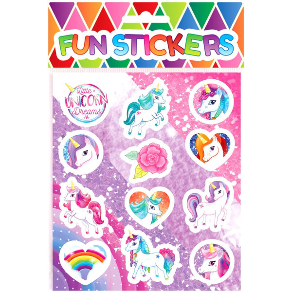 Fun Stickers Unicorn 48pcs Tarroja Pink