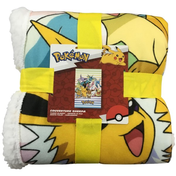 Pokemon Pikachu Group Teppe Fleeceblanket 100x150cm Multicolor