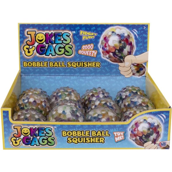 Squeeze Regnbue Bobble Bold Stress Ball Presse Fidget Toy 7cm Multicolor
