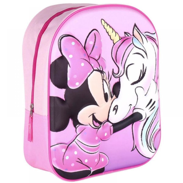 Disney Minnie Mouse Unicorn Junior Reppu Laukku 3D 31x27x10cm Pink one size