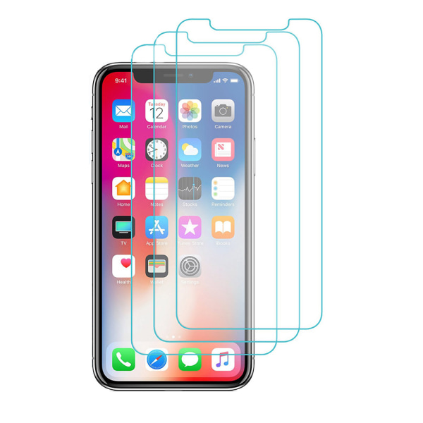 3-Pack iPhone Xs Max Näytönsuoja Karkaistusta Lasista All iPhone Xs Max/XR/XS/8