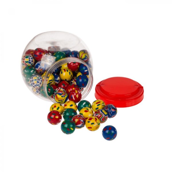 15-Pack Fargerik 35mm Springball Bouncing Balls Assortert Multicolor one size