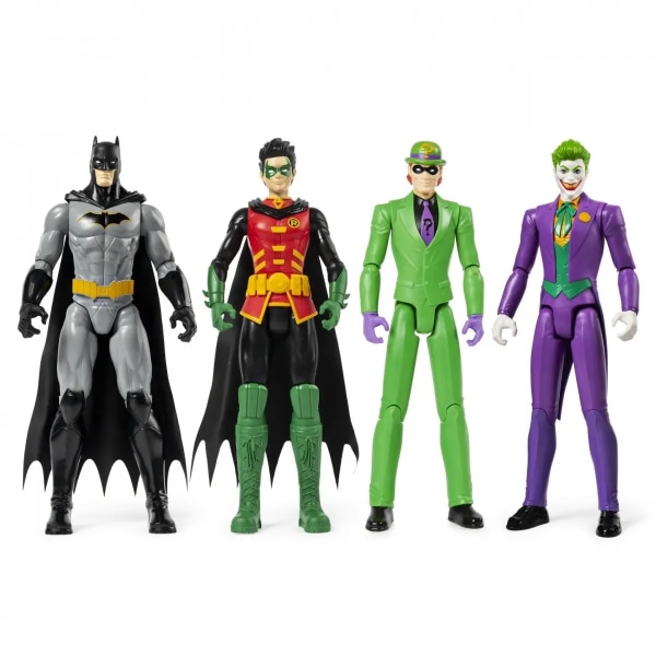4-Pack DC Comics Batman Robin The Joker The Riddler Action Figur Multicolor