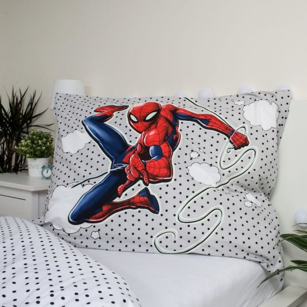 Marvel Spider-Man Lyn I Mørke Dynetæppet Sengesæt 140x200+70x90c Multicolor
