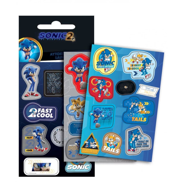 Sonic 2 klistermærker Sæt Stickers 30st Multicolor