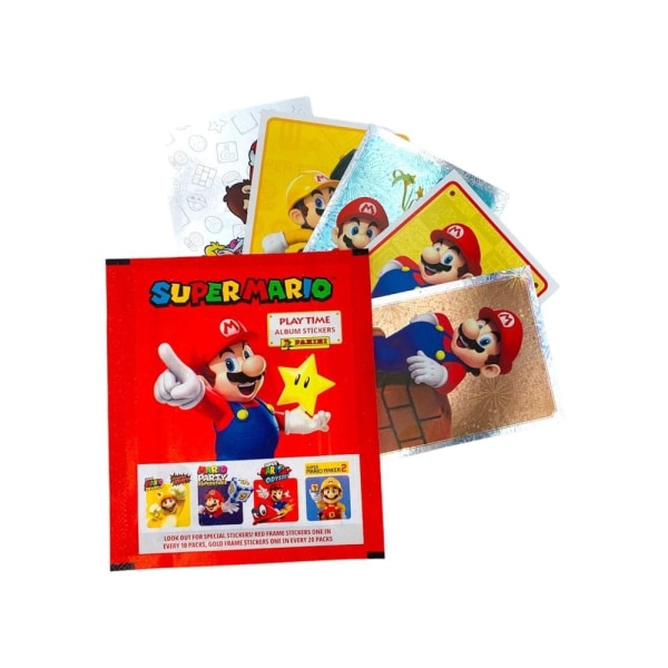 Super Mario Playtime Sticker Collection klistremerker 176st Multicolor