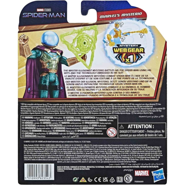 Marvel Spider-Man Mystery Web Gear 15 cm Action Figuuri Marvel's Multicolor