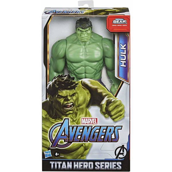Avengers Deluxe Titan Hero Series Hulk Figur med Blast Gear Port Multicolor