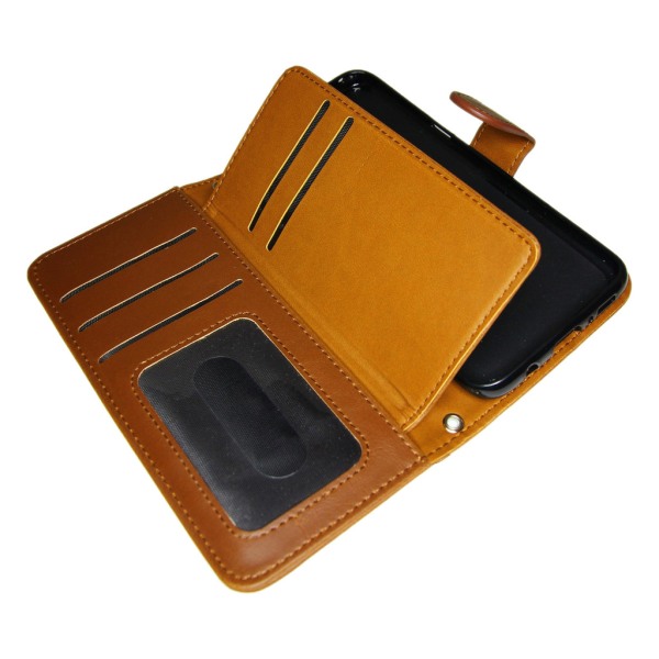 TOPPEN 2in1 Wallet Case & Card Holder Samsung Galaxy S8 Brown Brown