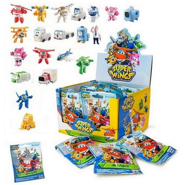 26-Pack Super Wings Mini Action Figures Collectible Blind Bag As multifärg