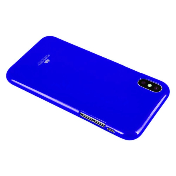 GOOSPERY Mercury Pearl Jelly -veske iPhone Xs MAX mykt TPU -deks Dark blue