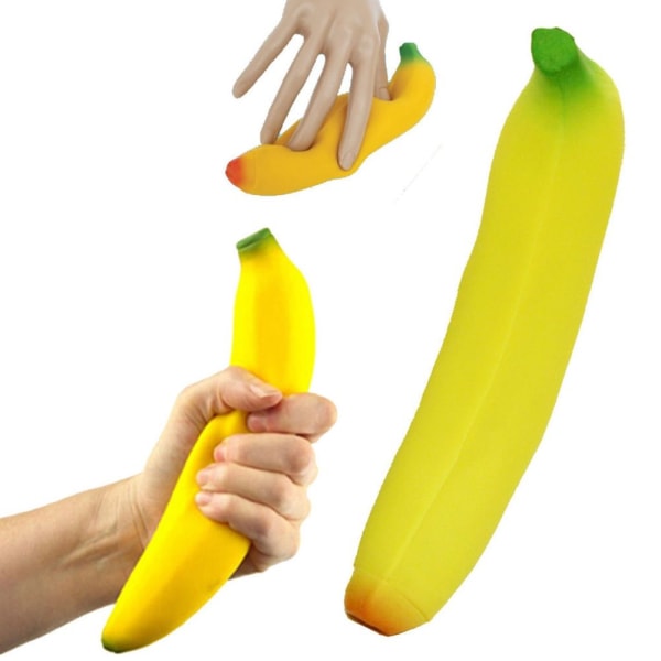 SQUEEZE OG STRETCHABLE STRESS BANANA! PRANK MORO Yellow